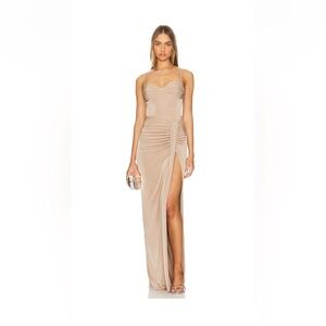 Revolve - Katie May Chaka Gown in Sand